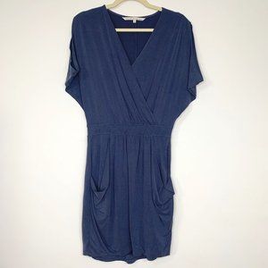 RACHEL RACHEL ROY Navy 24-Hour Sleeveless Draped Dress with‎ Pockets Sz S